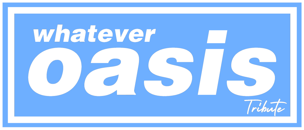 Whatever Oasis Tribute Logo Blue